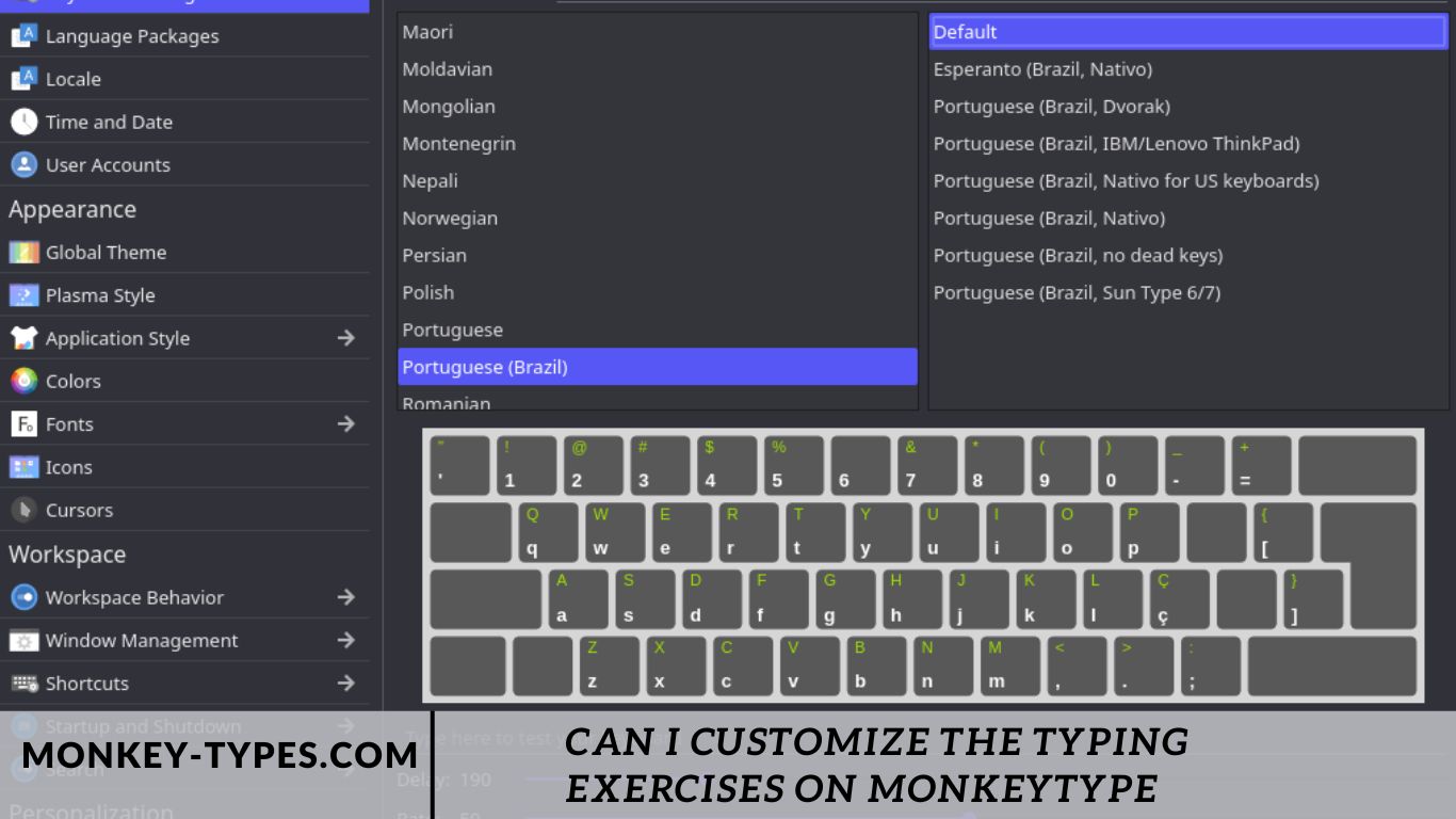 Can I Customize The Typing Exercises On Monkeytype
